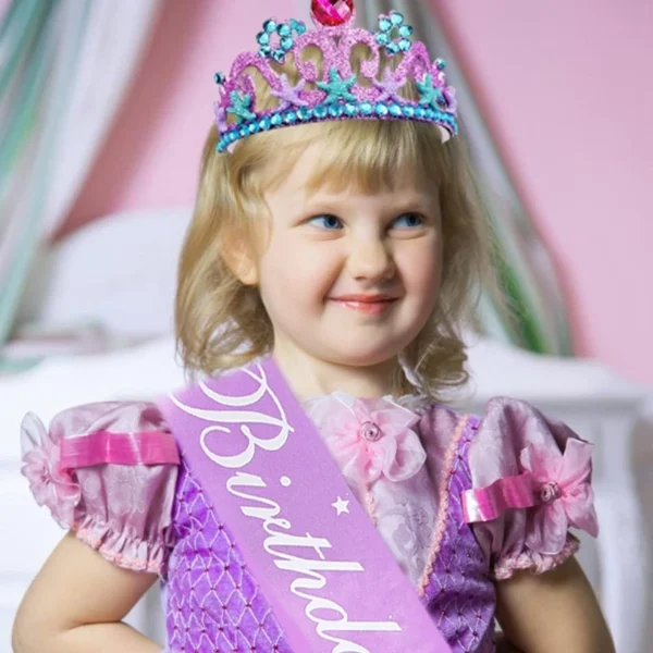 Purple Mermaid Birthday Crown
