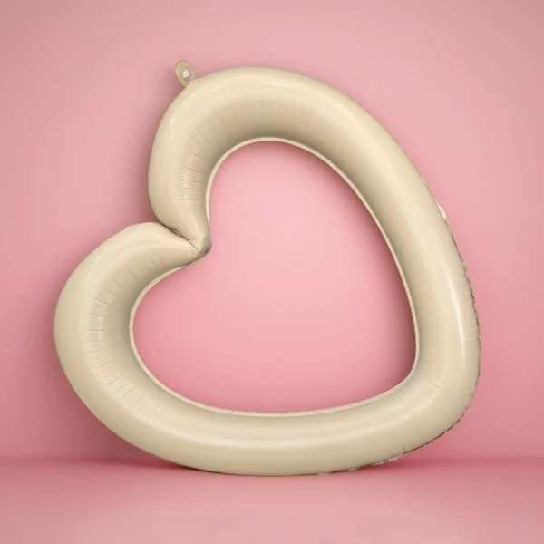 Love Heart Number Foil Balloon 133cm
